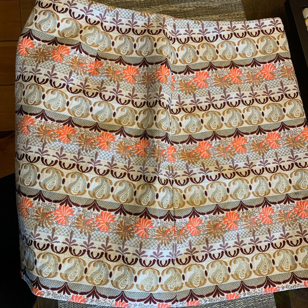 LOFT Multicolor Patterned Skirt - Picture 2 of 3
